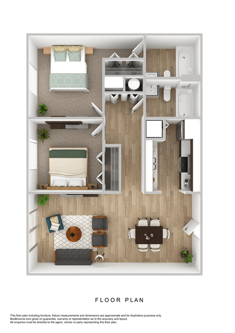 a1 floor plan  1 bedroom with 2 baths  129